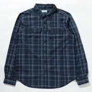 シルバーリッジ2.0プラッドロングスリーブシャツ Silver Ridge 2.10 Plaid L/S Shirt AE0649 Collegiate Navy Grid Lines 467 Sサイズ [アウトドア シャツ メンズ]