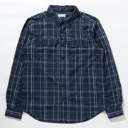 シルバーリッジ2.0プラッドロングスリーブシャツ Silver Ridge 2.11 Plaid L/S Shirt AE0649 Collegiate Navy Grid Lines 467 XLサイズ [アウトドア シャツ メンズ]