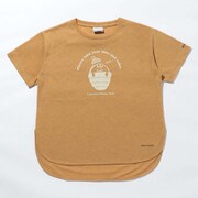 アフターマウンテンウィメンズショートスリーブTシャツ After Mountain W Short Sleeve Tee PL0156 Canyon Gold Heather,C Graphic 708 Mサイズ [アウトドア カットソー レディース]