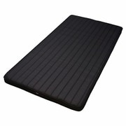 エアー ベースマット ダブルサイズ（7×140×195cm）ウレタンフォーム（プロファイルカット）400ニュートン ポリエステル100％ 日本製 7.2kg 軽量 ブラック [NC27580604 BK]