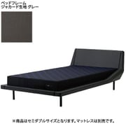 ベッドフレーム AiR POLYGON（エアーポリゴン） SD（セミダブル）サイズ（W140×L220×H70cm） ジャカード生地 日本製 グレー [NZ19300086 GR]