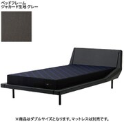ベッドフレーム AiR POLYGON（エアーポリゴン） D（ダブル）サイズ（W160×L220×H70cm） ジャカード生地 日本製 グレー [NZ29350087 GR]