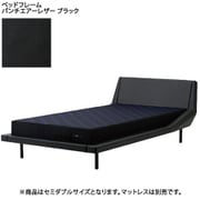 ベッドフレーム AiR POLYGON（エアーポリゴン） SD（セミダブル）サイズ（W140×L220×H70cm） パンチエアーレザー 日本製 ブラック [NZ19360093 BK]