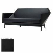NN99408080 BK [エアー ポリゴン ソファー フェイクレザー ブラック]