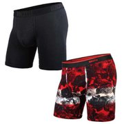 BNCB-BP CLASSIC BOXER BRIEF SOLID×PRINT ROSE-BK L [アンダーウェア ボクサーパンツ メンズ Lサイズ]