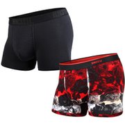 BNCT-TP CLASSIC TRUNK SOLID×PRINT ROSE-BK L [アンダーウェア トランクスパンツ メンズ Lサイズ]