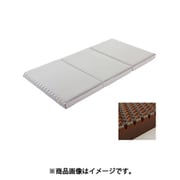 &free マットレス KG.H SD（セミダブル）サイズ （9×120×195cm） ウレタンフォーム（165ニュートン） ハード レーヨン83％/ポリエステル17％ 消臭加工 三つ折りタイプ グレー [HC10900632 GR]