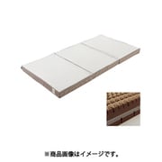 &Free マットレス SG.R SD（セミダブル）サイズ （9×120×195cm） ウレタンフォーム（140ニュートン） レギュラー レーヨン83％/ポリエステル17％ 消臭加工 三つ折りタイプ ブラウン [HC10180672 BR]