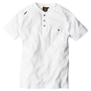 G-917 ヘンリー半袖Tシャツ ホワイト LL