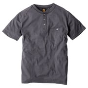 G-917 ヘンリー半袖Tシャツ チャコール LL