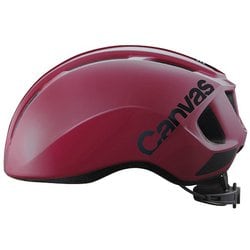 自転車ヘルメット CANVAS-SPORTS ワインレッド M/L（57-59cm）