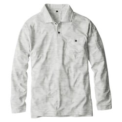 G-1638 MAXDRY エアーUV 長袖ポロシャツ カモグレー L