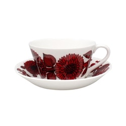 グスタフスベリ（GUSTAVSBERG）RED ASTER  ティーカップ＆ソーサー