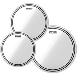 EVANS エヴァンス ドラムヘッド EC2S Clear 3枚セット 12”/13”/16” ETP-EC2SCLR-S