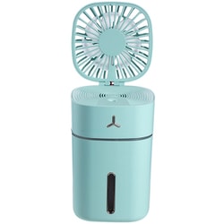USB加湿器/充電式ファン付/グリーン FUK-9GR