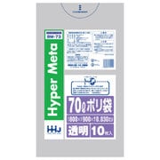 ポリ袋 家庭用 0.030mm厚 70L 透明 10枚入 BM73