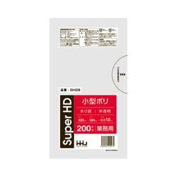 小型ポリ袋 業務用 0.010mm厚 7L 半透明 200枚入 GH09