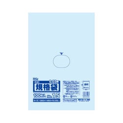 ポリ袋 規格袋 15号 0.030mm厚 食品検査適合 透明 100枚入 JS15
