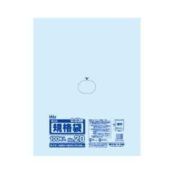 ポリ袋 規格袋 20号 0.030mm厚 食品検査適合 透明 100枚入 JS20