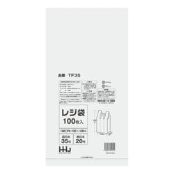 レジ袋 東日本20号 西日本35号 0.011mm厚 半透明 100枚入 TF35