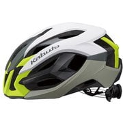 自転車ヘルメット IZANAGI G-1マットホワイトイエロー 【L】