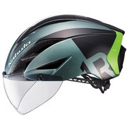 自転車ヘルメット AERO-R1 CVTR G-1メタリックグリーン 【L/XL】