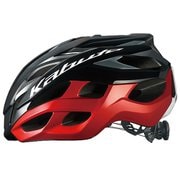 自転車ヘルメット VOLZZA ブラックレッド L/XL(59-61cm)