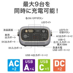 新品 ポータブル電源 AUKEY POWERSTUDIO 300  グレー アウトレット超特価】AUKEY PS-RE03-GY ポータブル電源 Power