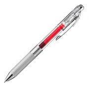 ゲルインキボールペン ENERGEL infree(エナージェル インフリー) 0.4mm ノック式 インク色:レッド 本体色:クリア ニードルチップ 速乾 BLN74TL-B