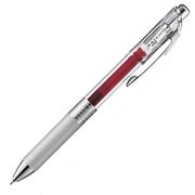 ゲルインキボールペン ENERGEL infree(エナージェル インフリー) 0.4mm ノック式 インク色:バーガンディ 本体色:クリア ニードルチップ 速乾 BLN74TL-BG