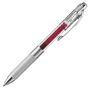 ゲルインキボールペン ENERGEL infree(エナージェル インフリー) 0.7mm ノック式 インク色:バーガンディ 本体色:クリア 砲弾チップ 速乾 BL77TL-BG