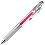 ゲルインキボールペン ENERGEL infree(エナージェル インフリー) 0.7mm ノック式 インク色:ピンク 本体色:クリア 砲弾チップ 速乾 BL77TL-P