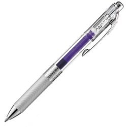 ゲルインキボールペン ENERGEL infree（エナージェル インフリー） 0.7mm ノック式 インク色：バイオレット 本体色：クリア 砲弾チップ 速乾 BL77TL-V