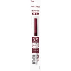 ゲルインキボールペン エナージェル インフリー 替芯 0.5mm バーガンディ XLRN5TL-BG