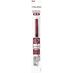 ENERGEL infree（エナージェル インフリー）専用 ボールペン替芯 0.7mm バーガンディ XLR7TL-BG