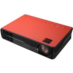 FORESIGHT VIEW スマートスタイルプロジェクター/レーザー&LED光源/WXGA/2000ルーメン/無線投影/スピーカー付属/レッド CX-F1-RD