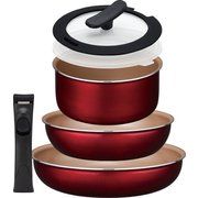 evercook(エバークック) α(アルファ)IH対応 着脱式 6点セット EFPCDAST6