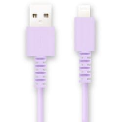 USB Type-A to Lightningケーブル 充電・通信 MFi認証 0.2m パープル FS-MFIAL020-PU