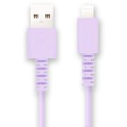 USB Type-A to Lightningケーブル 充電・通信 MFi認証 0.3m パープル FS-MFIAL030-PU