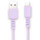 USB Type-A to Lightningケーブル 充電・通信 MFi認証 0.5m パープル FS-MFIAL050-PU