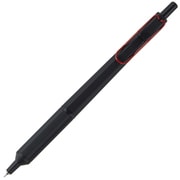 油性ボールペン JETSTREAM EDGE(ジェットストリーム エッジ) 0.38mm ノック式 ポイントチップ搭載 インク色:黒 本体色:ブラックレッド SXN100338BK15