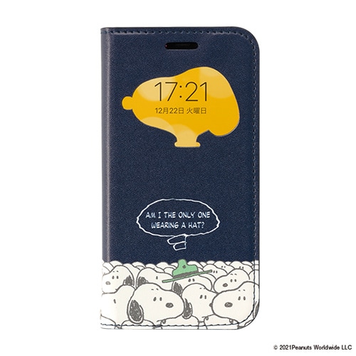 Peanuts Iphone 12 Mini 用 窓付きダイアリーケース スヌーピー ビーグル大集合 Hasanholding Az