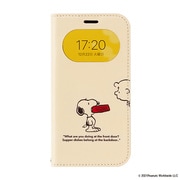 PEANUTS iPhone 12 Pro 用 窓付きダイアリーケース スヌーピー/ドッグディッシュ