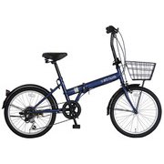 20型6段変速 折りたたみ自転車 ネイビー FDS-B206