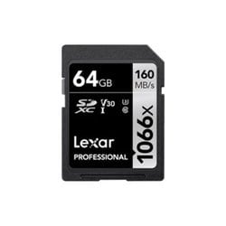 PROFESSIONAL SILVERシリーズ SDXCカード 64GB Class10 UHS-I U3 V30 最大読込160MB/s 最大書込70MB/s LSD1066064G-BNNNJ