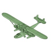 コンソリデーデッドP2Y飛行艇 [1/350スケール プラモデル]