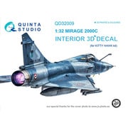 ミラージュ2000C 内装3Dデカール （キティホーク用） [1/32スケール デカール]