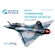 ミラージュ2000B 内装3Dデカール （キティホーク用） [1/32スケール デカール]