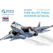 Su-57 内装3Dデカール （ズベズダ用） [1/48スケール デカール]