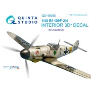 Bf109F-2/F-4 内装3Dデカール （ズべズダ用） [1/48スケール デカール]